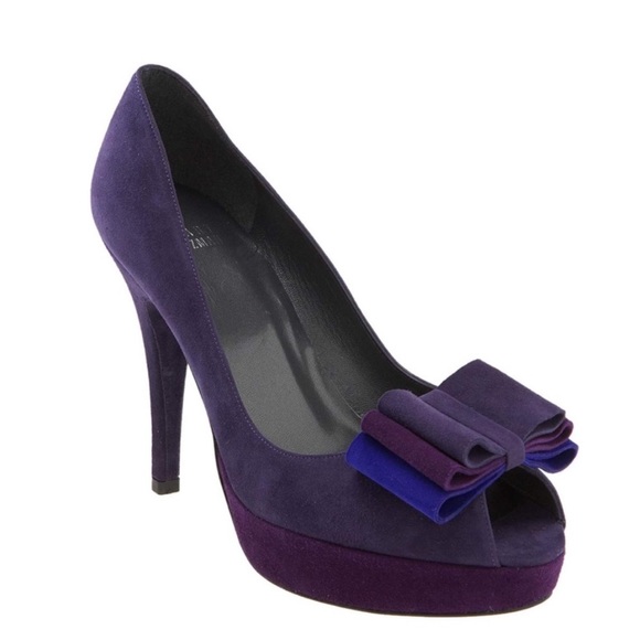 Stuart Weitzman Shoes - Stuart Weitzman ‘Backpage' Platform Peep Toe Pump